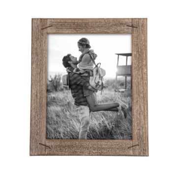 8X10 WEATHERED PHOTO FRAME WITH NAIL ACCENTS