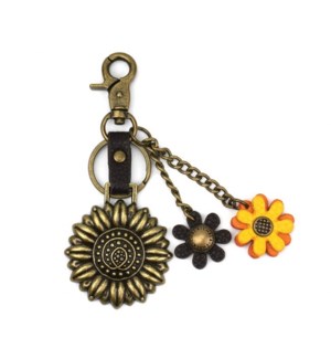 Metal Charming Keychain - Sunflower