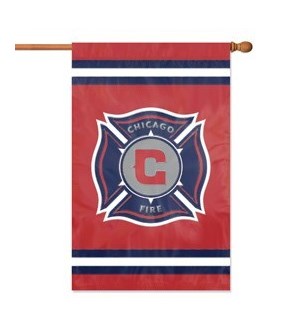 Chicago Fire Applique Banner Flag