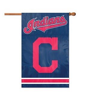 Cleveland Indians "Block C" Applique Banner Flag