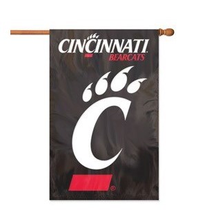 Cincinnati Bearcats Applique Banner Flag