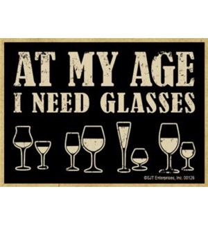 At my age I need glasses