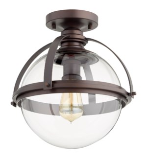 12 Inch Ceiling Mount Oiled Bronze