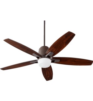 Metro 52-in 5 Blade Oiled Bronze Transitional Ceiling Fan