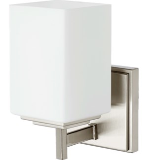 Delta 1 Light Modern and Contemporary Satin Nickel Wall Sconce