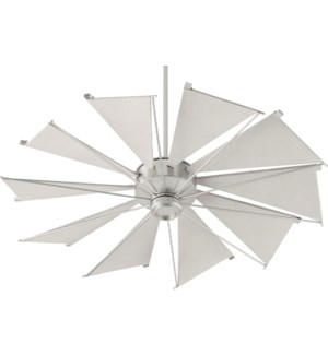 Mykonos 52-in 10 Blade Satin Nickel Transitional Ceiling Fan
