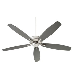 Breeze 60" 60-in 5 Blade Satin Nickel Transitional Ceiling Fan