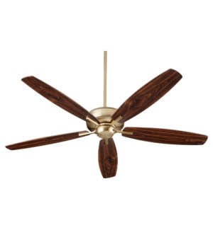 Breeze 60" 60-in 5 Blade Aged Brass Transitional Ceiling Fan