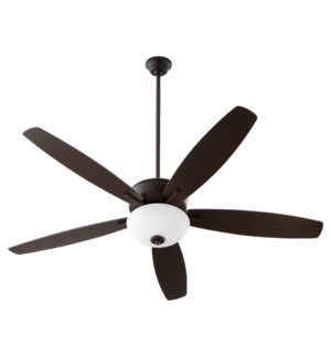 Breeze 60" Oiled Bronze Opal Bowl Ceiling Fan