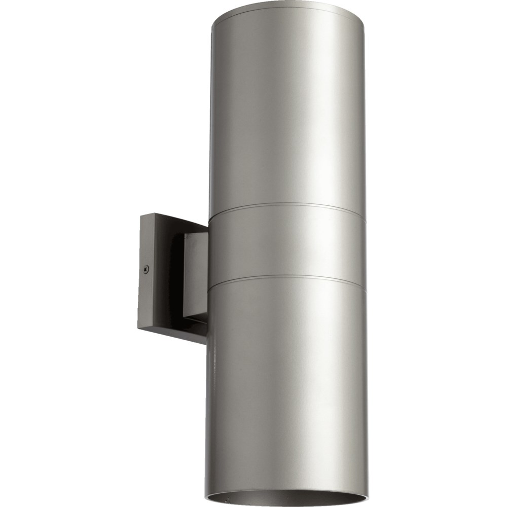 Cylinder 2 Light Modern and Contemporary Graphite Outdoor Wall Light