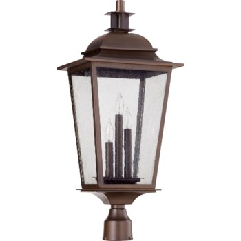Pavilion Oiled Bronze Transitional Outdoor Post Light