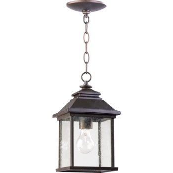 Pearson Oiled Bronze Traditional Outdoor Pendant