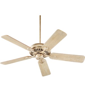 Pinnacle 52-in 5 Blade Aged Silver Leaf Transitional Ceiling Fan