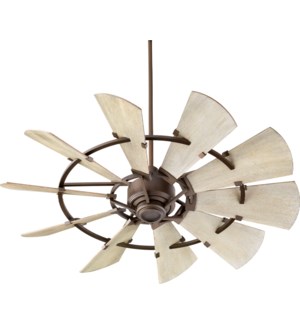 Windmill 52-in 10 Blade Oiled Bronze Modern Farmhouse Ceiling Fan