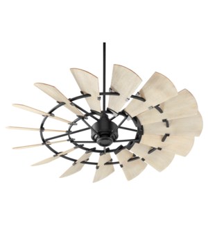 Windmill 60-in 15 Blade Black Noir Modern Farmhouse Ceiling Fan