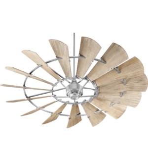 Windmill 72-in 15 Blade Galvenized Transitional Ceiling Fan
