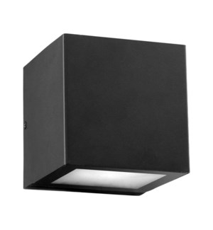 Ion Black Contemporary Outdoor Wall Light