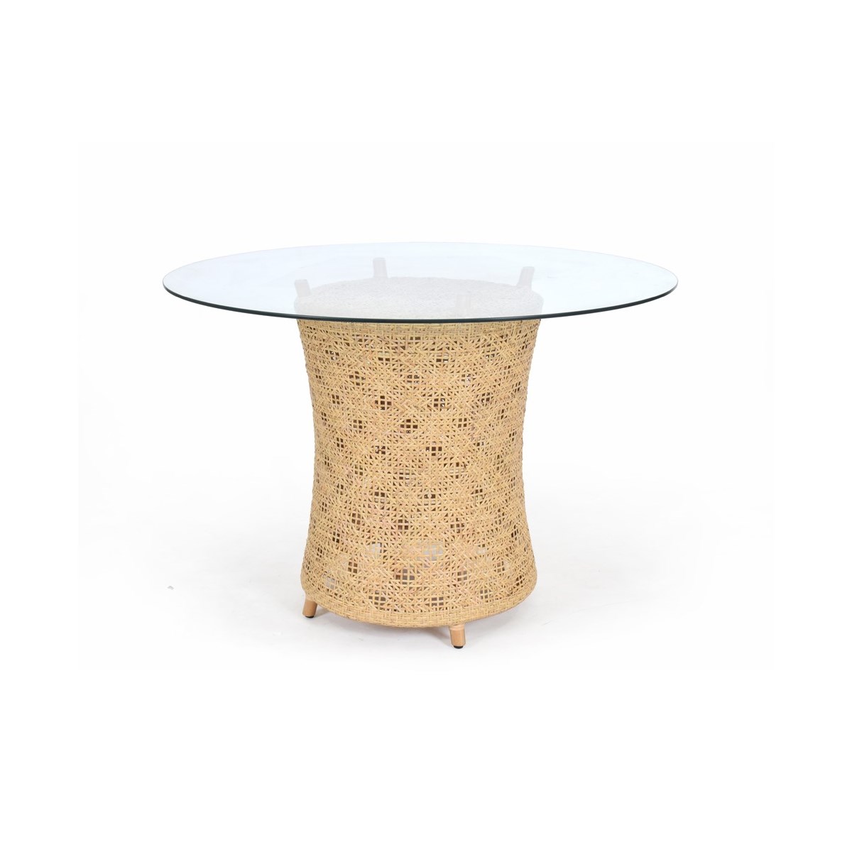 Ava Table Base Woven Rattan Table Base Color - Natural (Glass Top NOT Included) CLOSE-OUT - 50