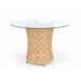 Ava Table Base Woven Rattan Table Base Color - Natural (Glass Top NOT Included) CLOSE-OUT - 50