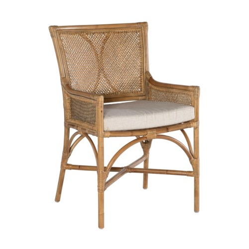 Java Arm Chair Frame Color Honey Brown Cushion Color Cream Seating Kenian