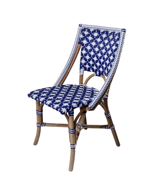 Bistro Chair  Color - Navy/White (Star Pattern) Sold in Pairs Only (Price Shown is Per Item)