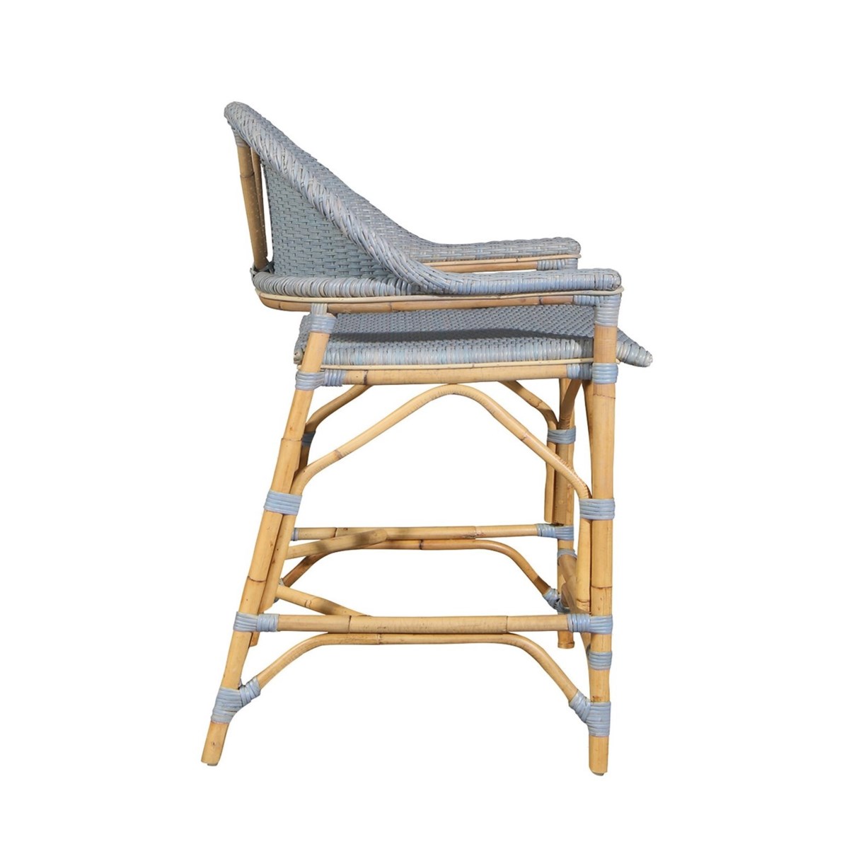 NEW!!  Newport Beach Counter ChairFrame Color - NaturalWeave Color - Coastal Blue