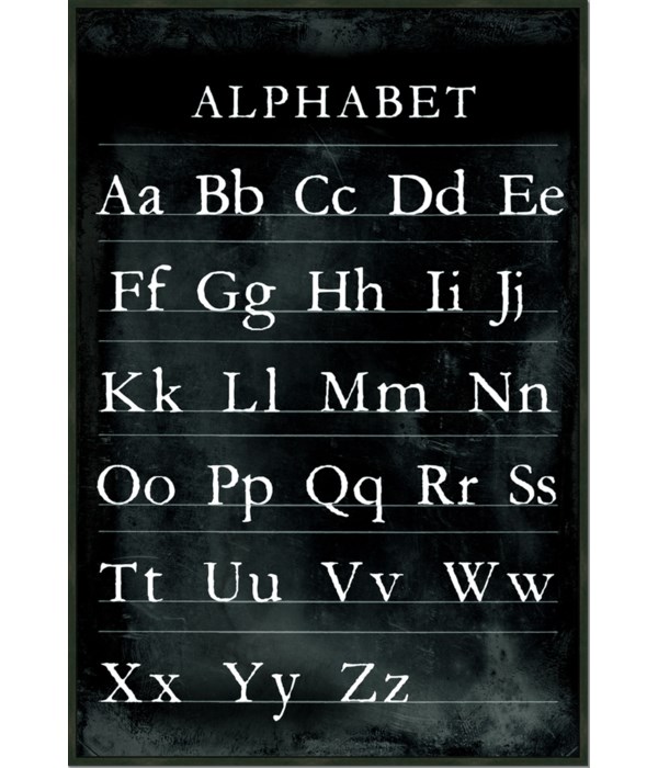 ALPHABET CHART (framed)