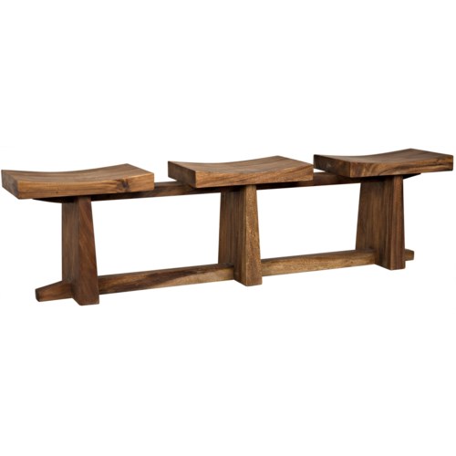 Sango Bench Munggur Wood Benches Noir