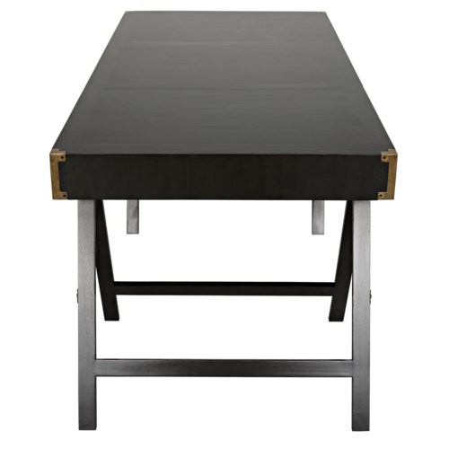 Campaign Desk Pale Desks Noir Noir