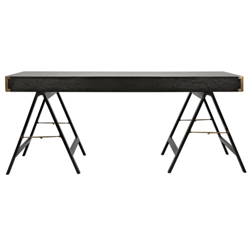 Campaign Desk Pale Desks Noir Noir