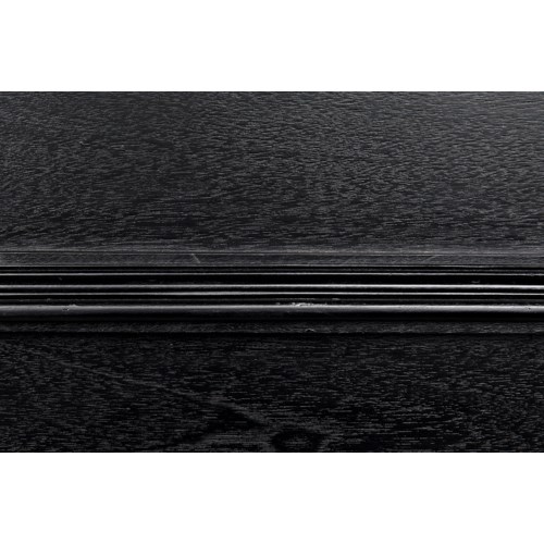 Weldon Side Table Distressed Black Accent Tables Noir Noir