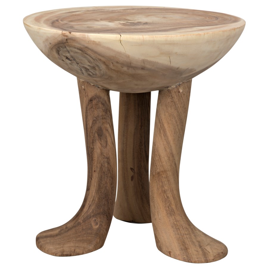 Duck Stool Munggur  Wood stools Noir