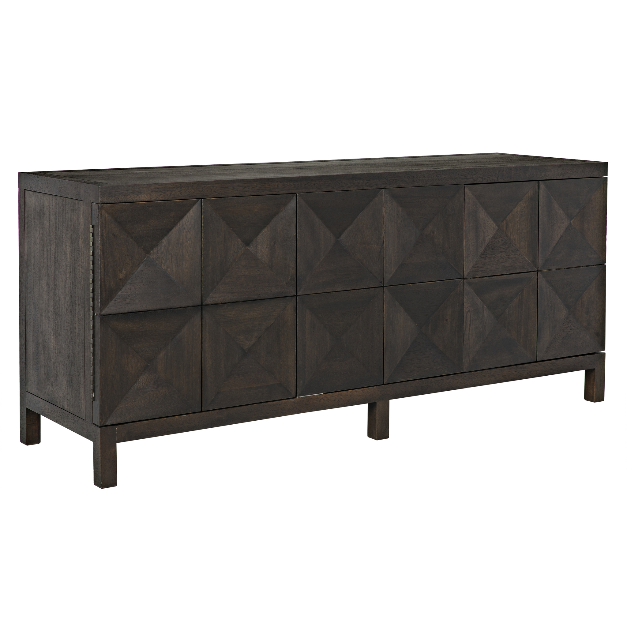 Quadrant 3 Door Sideboard, Ebony Walnut