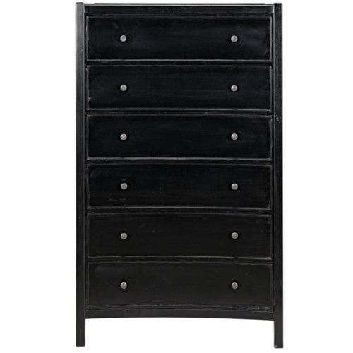 Hampton Tall Boy Hand Rubbed Black Dressers Consoles