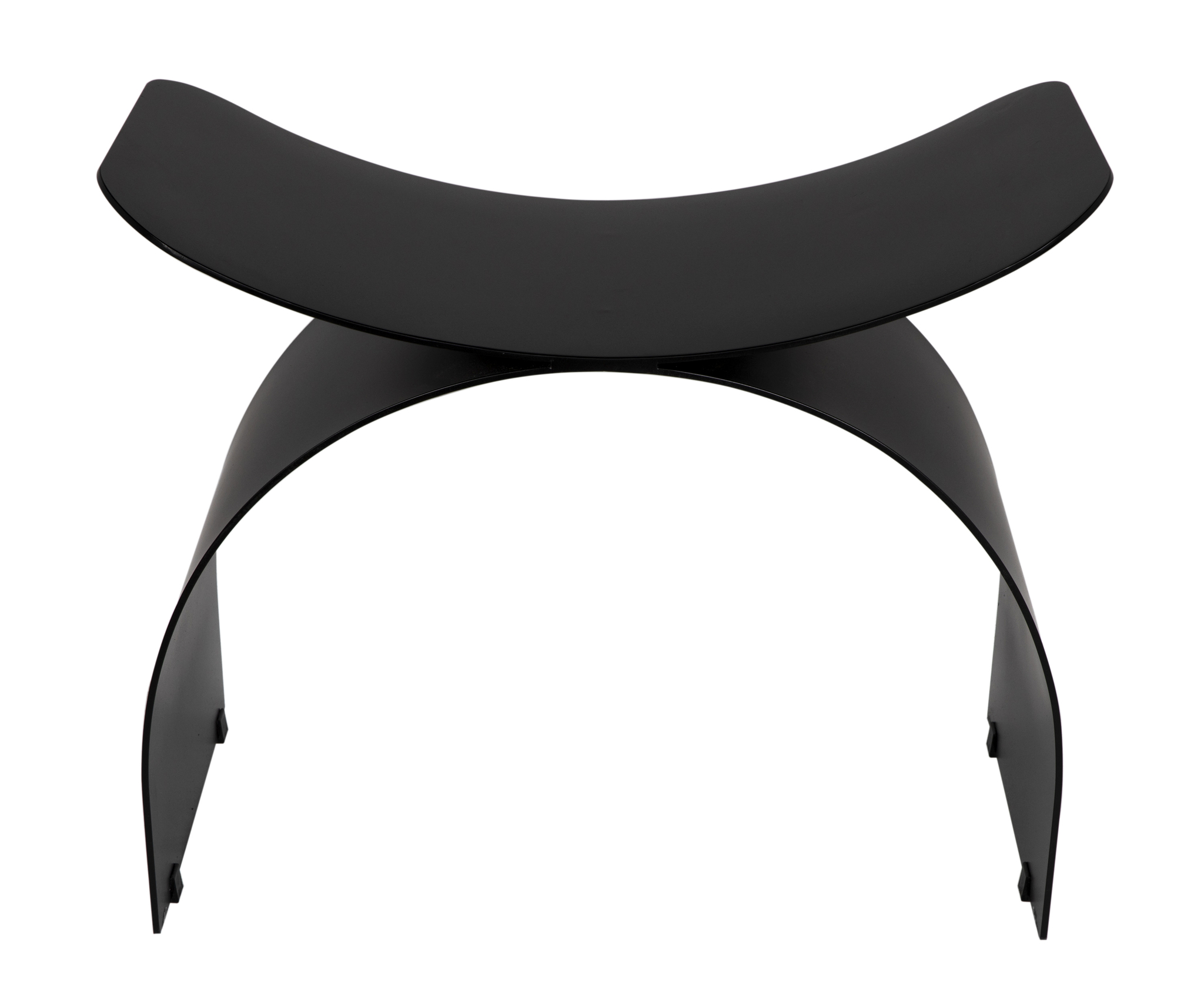 Papillon Stool, Black Metal