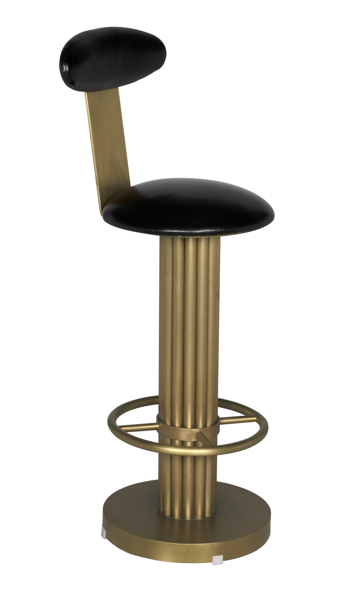 Sedes Bar Stool, Metal w/Brass Finish
