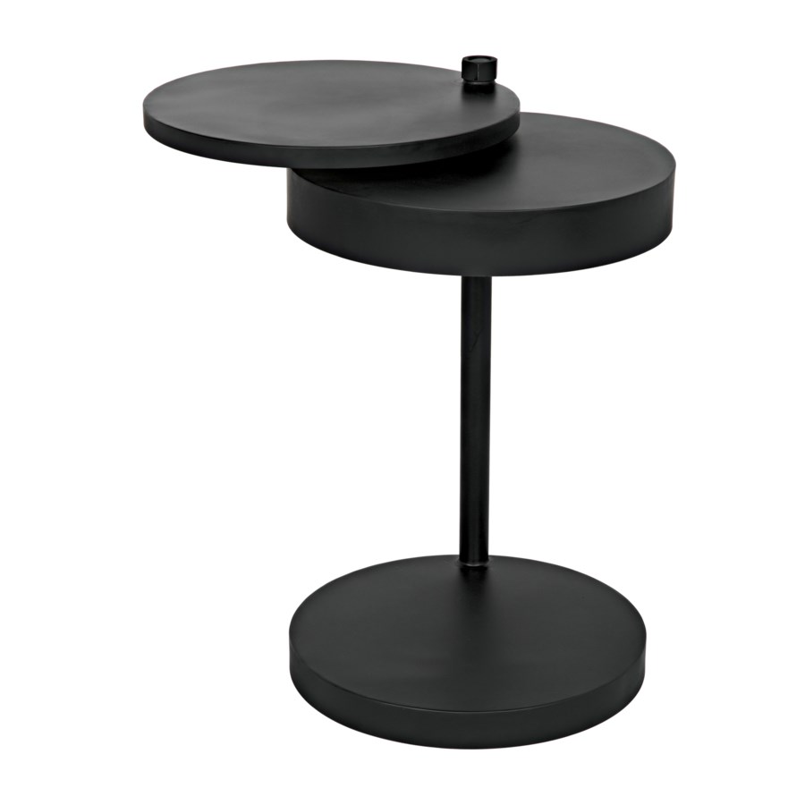 Ebba Side Table Black Metal - accent tables | Noir