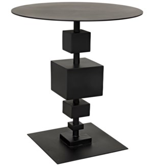 Gropius Side Table, Black Steel