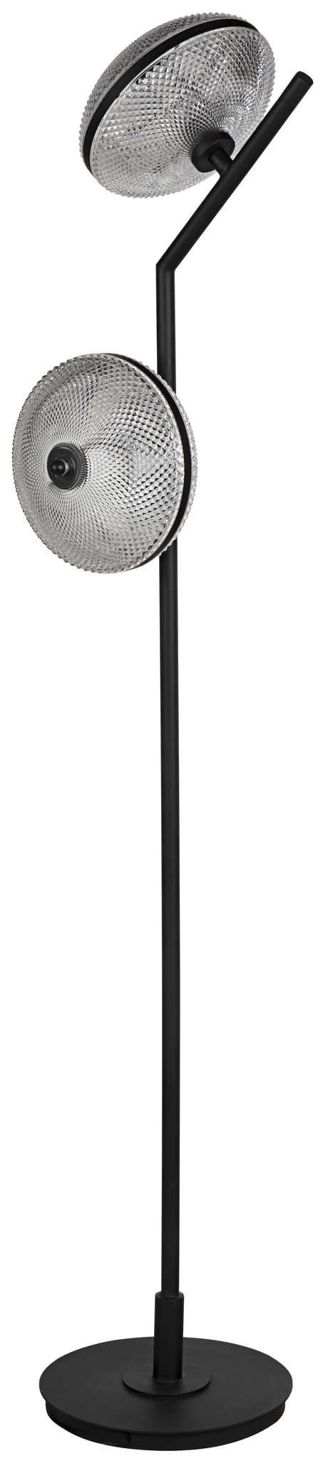 Gibson Floor Lamp, Black Metal