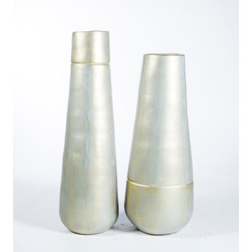 Large Vase In Fool S Gold Finish Floor Vases Prima Design Source