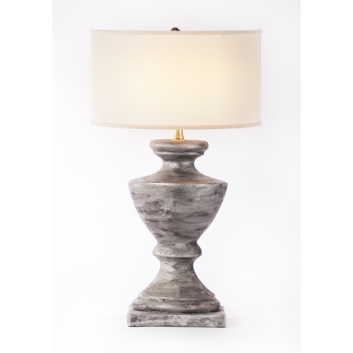 Sofia Table Lamp In Silver Cast W White White 18 Drum Shade Table Lamps Prima Design Source