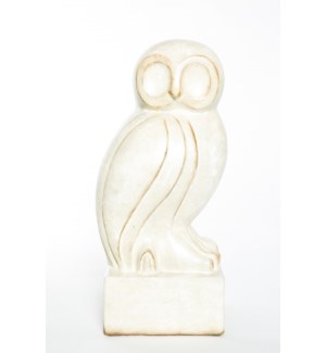 Owl Sculpture in Parchment
