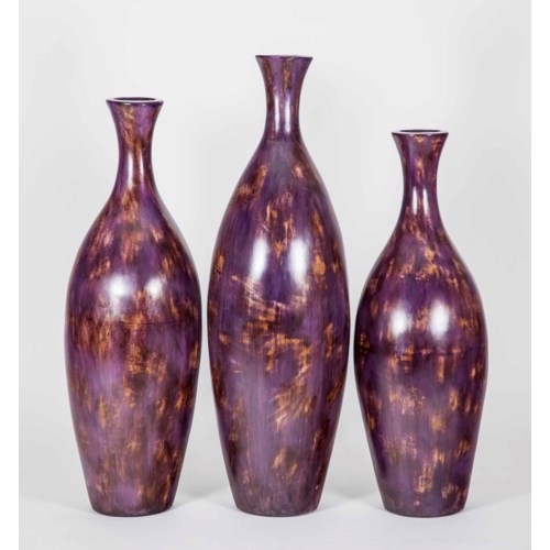 Large Russo Vase In Eggplant Finish Pottery Floor Vases Prima