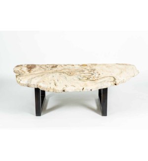 Onyx Cocktail Table  - Biege and Brown Onyx