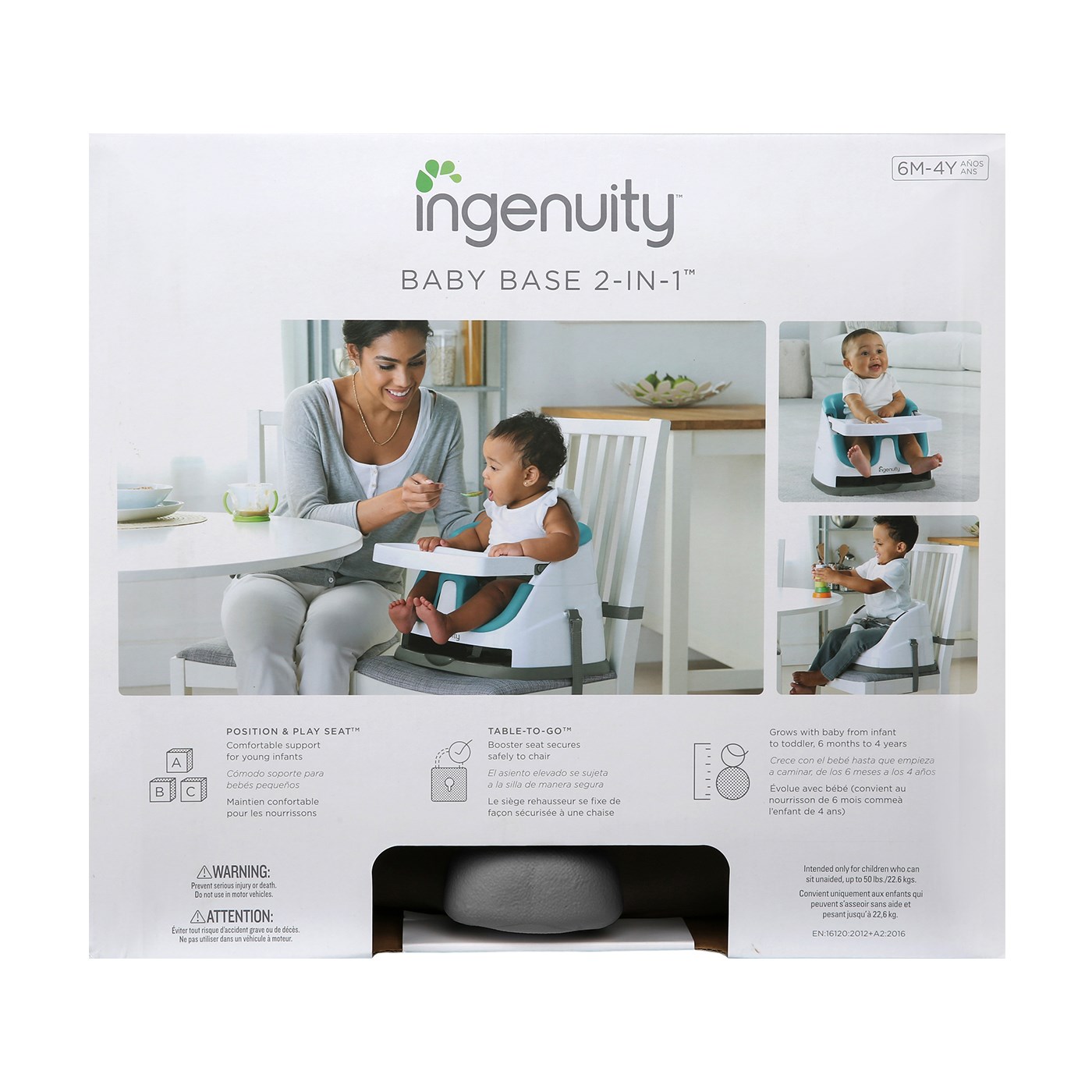 Baby Base 2 In 1 Seat Slate Ingenuity Kidcentral Supply