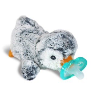 RazBuddy Paci Holder JollyPop Grey Penguin
