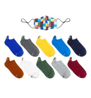 F21 - 10 Pack Socks w/ Gift - Blue Critter Mix 5-6.5