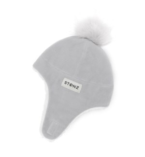 Fleece Hat - Grey 0-6m