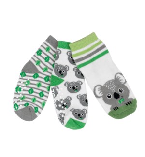 3 piece Comfort Terry Socks Set - Kai the Koala
