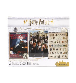 Harry Potter 3 x 500pc Puzzle Set